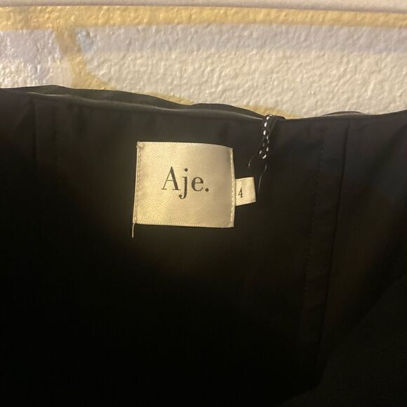 AJE Black Eldora Daybreak Strapless Mini Dress Size: 4 AU or US 0 NWT $525 - Picture 9 of 11